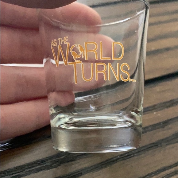 As the World Turns Shot Glass - Picture 1 of 3